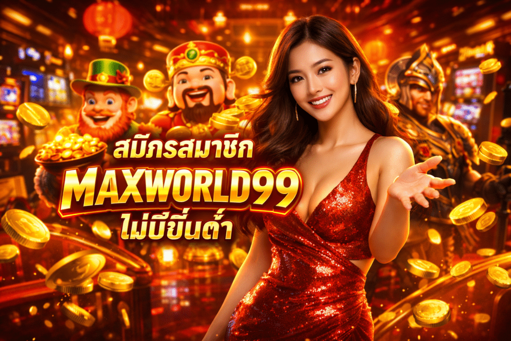 สมัครสมาชิก MAXWORLD99 ไม่มีขั้นต่ำ